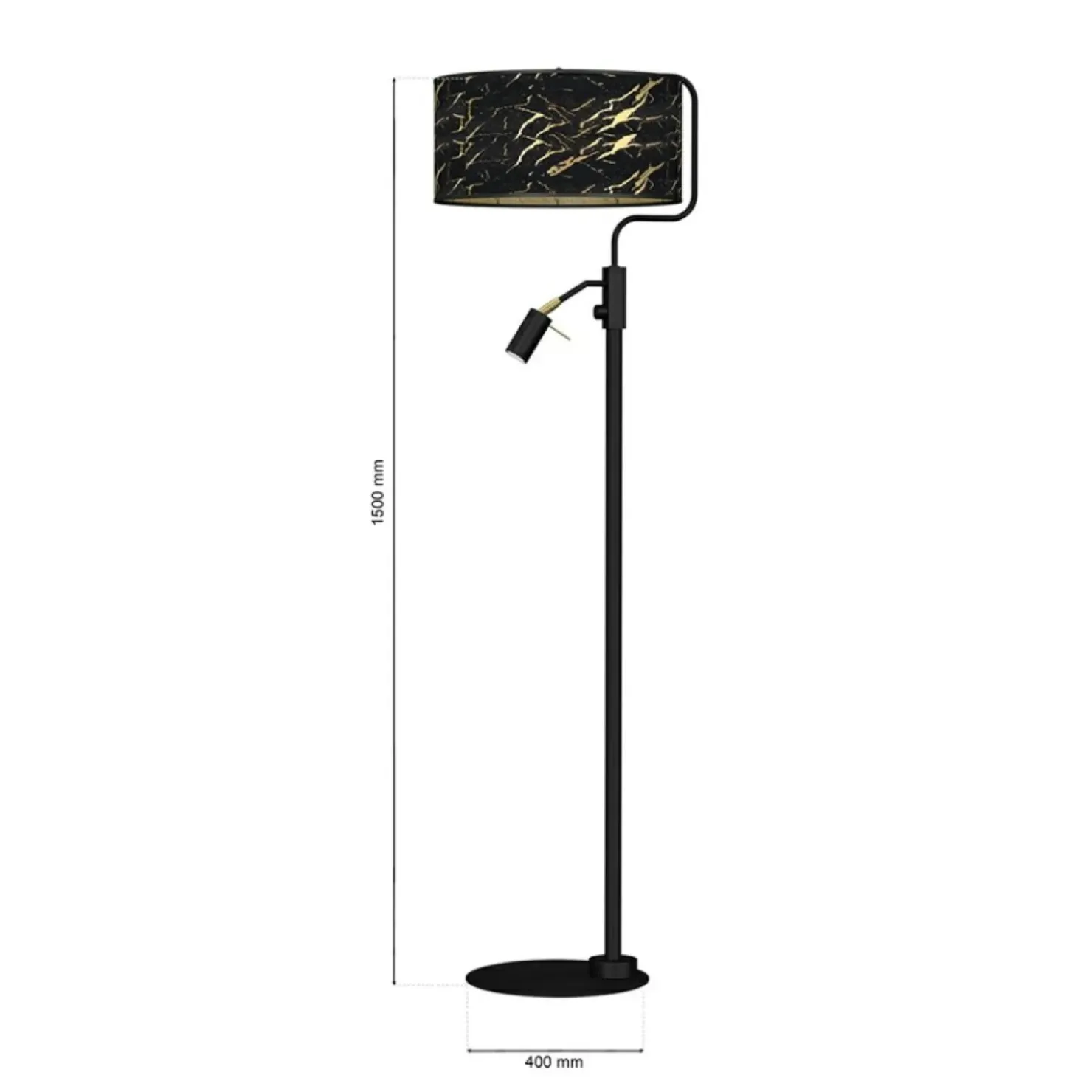 Lampa podłogowa z abażurem i doświetleniem MLP7300 z serii SENSO | Kaja Oświetle*Sklep Kaja Best