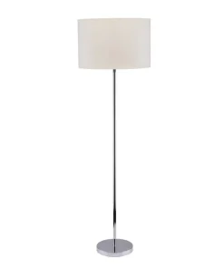 Lampa podłogowa z chromowaną oprawą i abażurem 8981 | Kaja Oświetlenie*Sklep Kaja Clearance
