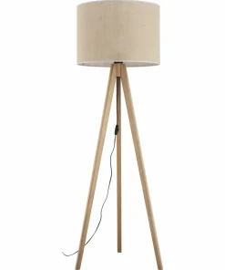 Lampa podłogowa z jutowym abażurem TK 16020 GRAND SOSNA | Kaja*Sklep Kaja Discount