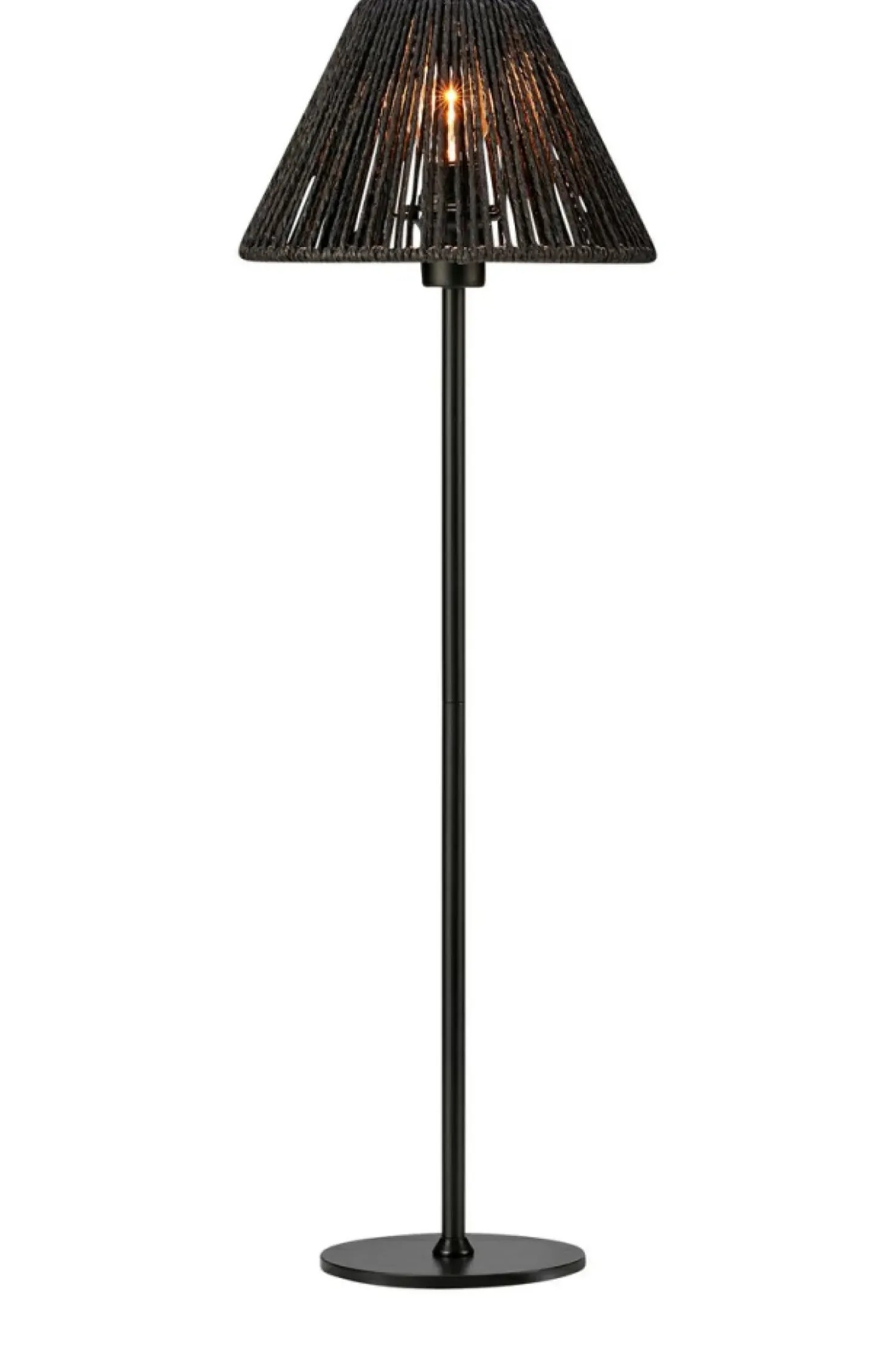 Lampa podłogowa z plecionym abażurem 108446 z serii CORDA | Kaja*Sklep Kaja Fashion