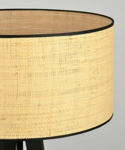 Lampa podłogowa z rattanowym abażurem 1149/LP1 ASTON | Kaja*Sklep Kaja Discount