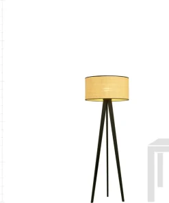Lampa podłogowa z rattanowym abażurem 1149/LP1 ASTON | Kaja*Sklep Kaja Discount