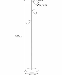 Lampa podłogowa z regulowanym kątem świecenia K-4419 | Kaja*Sklep Kaja Clearance