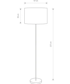 Lampa podłogowa z m abażurem do czytania 9300 | Kaja Oświetlenie*Sklep Kaja Shop