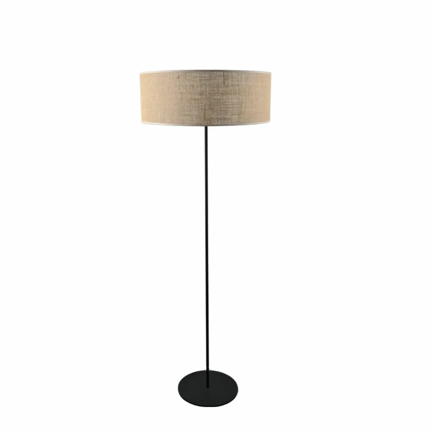 Lampa podłogowa z szerokim, jutowym abażurem ANT 2020 LAMEGO | Kaja*Sklep Kaja Cheap