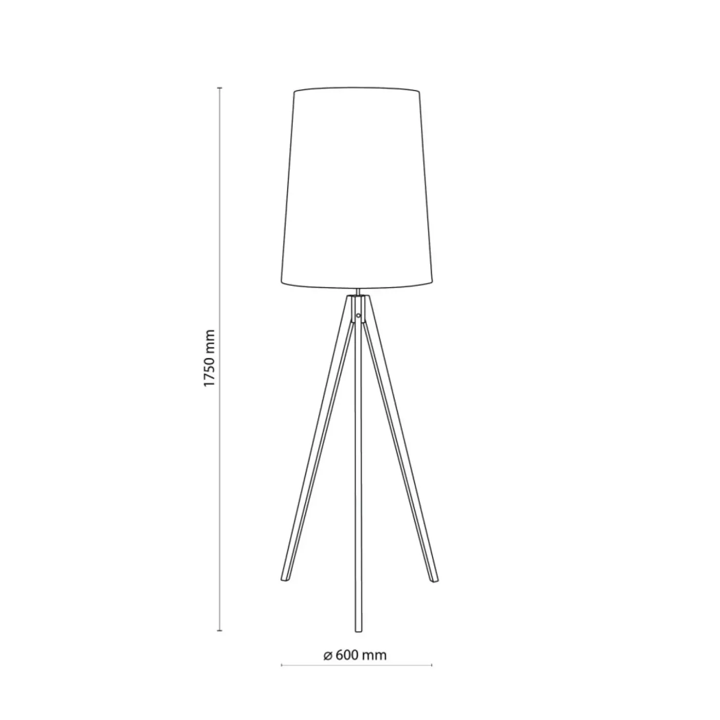 Lampa podłogowa ze smukłym abażurem, do salonu TK 5598 z serii WALZ*Sklep Kaja Shop