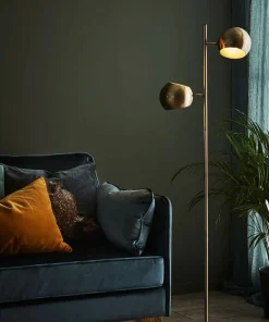 Lampa podłogowa ze złotą oprawą 2xE14 146cm 107742 | Kaja Oświetlenie*Sklep Kaja Clearance