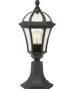 Lampa stojąca, cokołowa, czarna GZH-LB3 z serii LEDBURY*Sklep Kaja Store