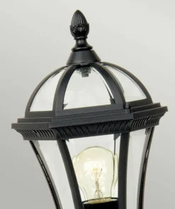 Lampa stojąca, cokołowa, czarna GZH-LB3 z serii LEDBURY*Sklep Kaja Store