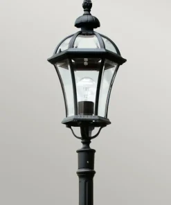 Lampa stojąca, czarna latarnia GZH-LB5 z serii LEDBURY*Sklep Kaja Cheap