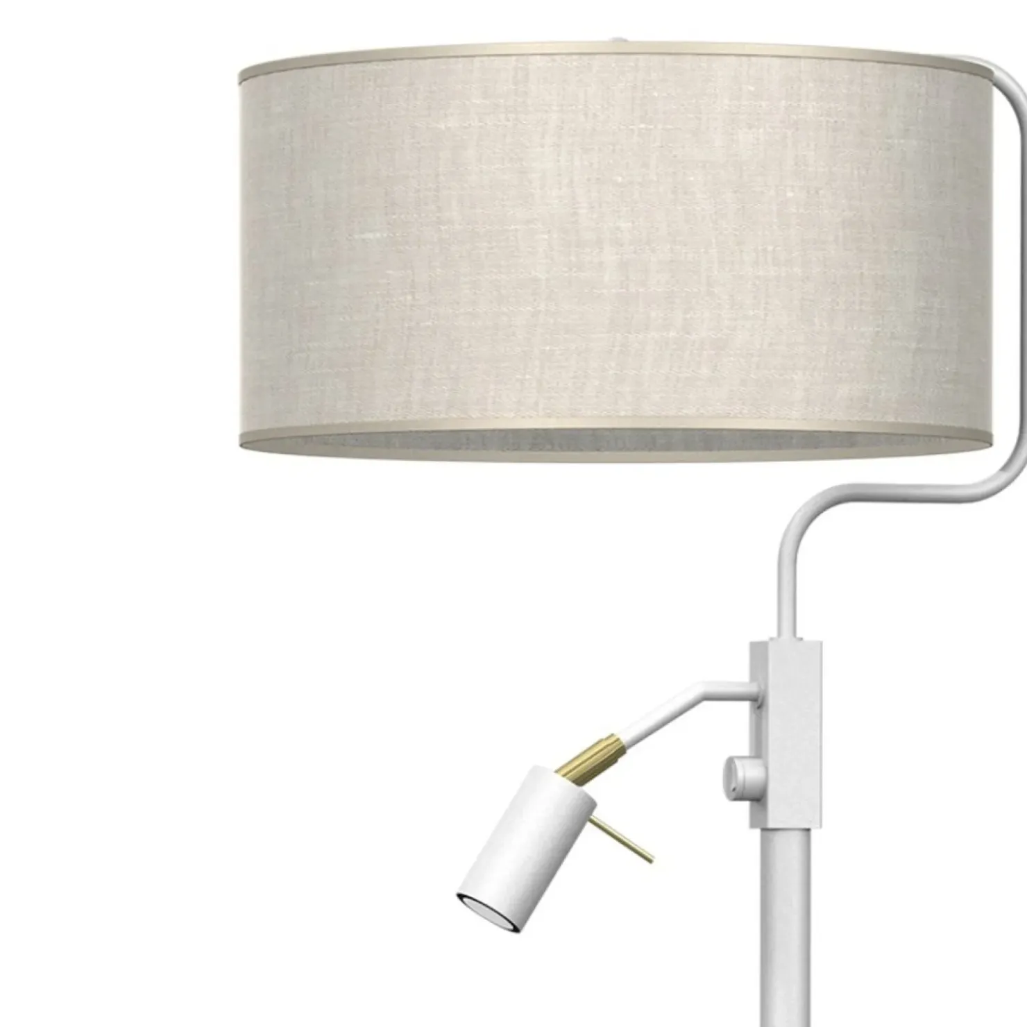 Lampa stojąca do kącika czytelnika - dwa światła MLP7503 LINO | Kaja*Sklep Kaja Sale
