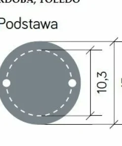 Lampa stojąca, do mocowania na fundamencie K 4011/1/TD z serii CORDOBA | Kaja Oś*Sklep Kaja Best Sale