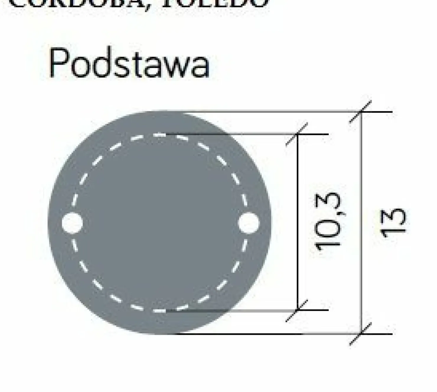 Lampa stojąca, do mocowania na fundamencie K 4011/1/TD z serii CORDOBA | Kaja Oś*Sklep Kaja Best Sale