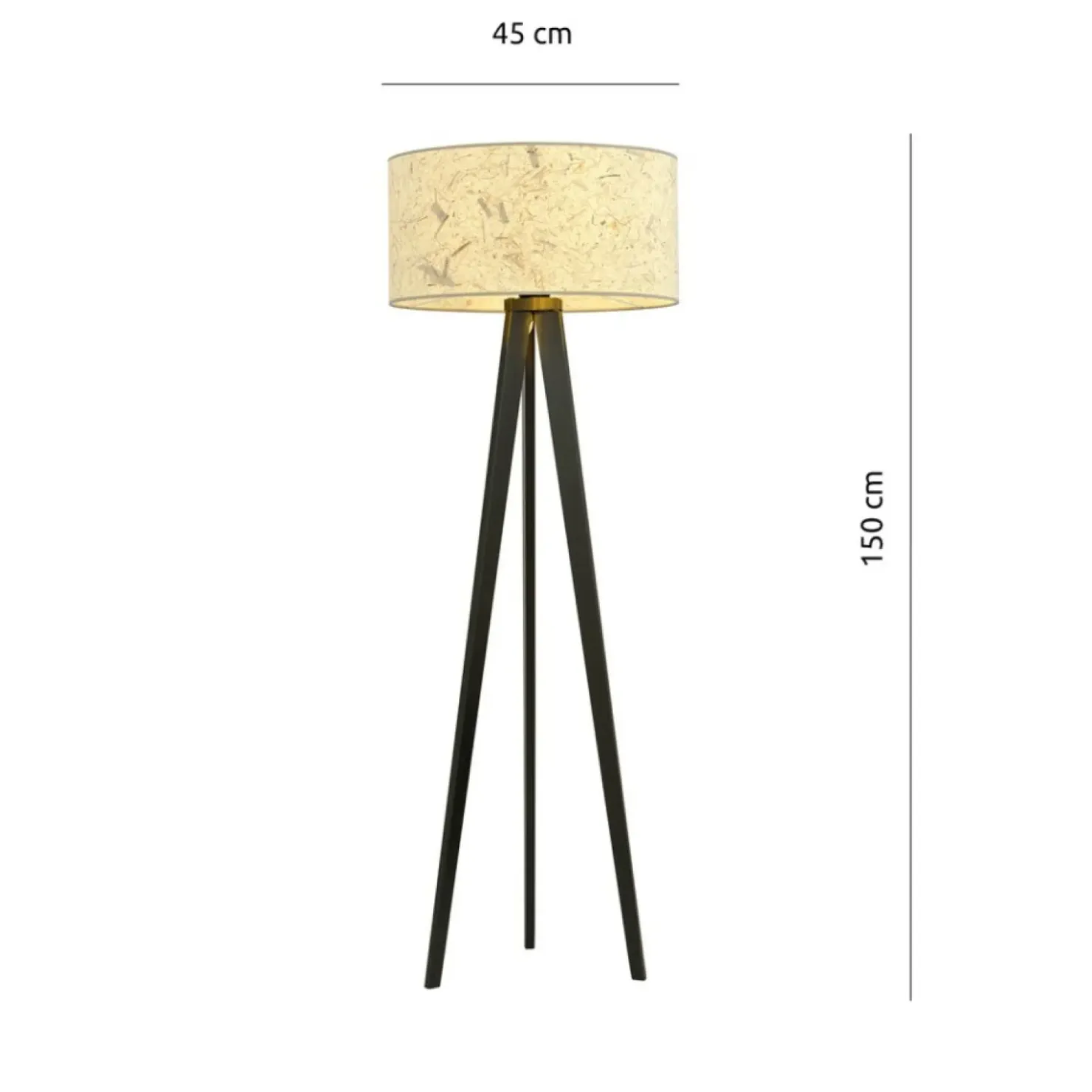 Lampa stojąca, klasyczny trójnóg z abażurem 1150/LP3 ASTON | Kaja*Sklep Kaja Fashion