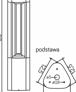 Lampa stojąca na żarówkę GX53, ogrodowa GL 11205 z serii FAN | Kaja Oświetlenie*Sklep Kaja Flash Sale
