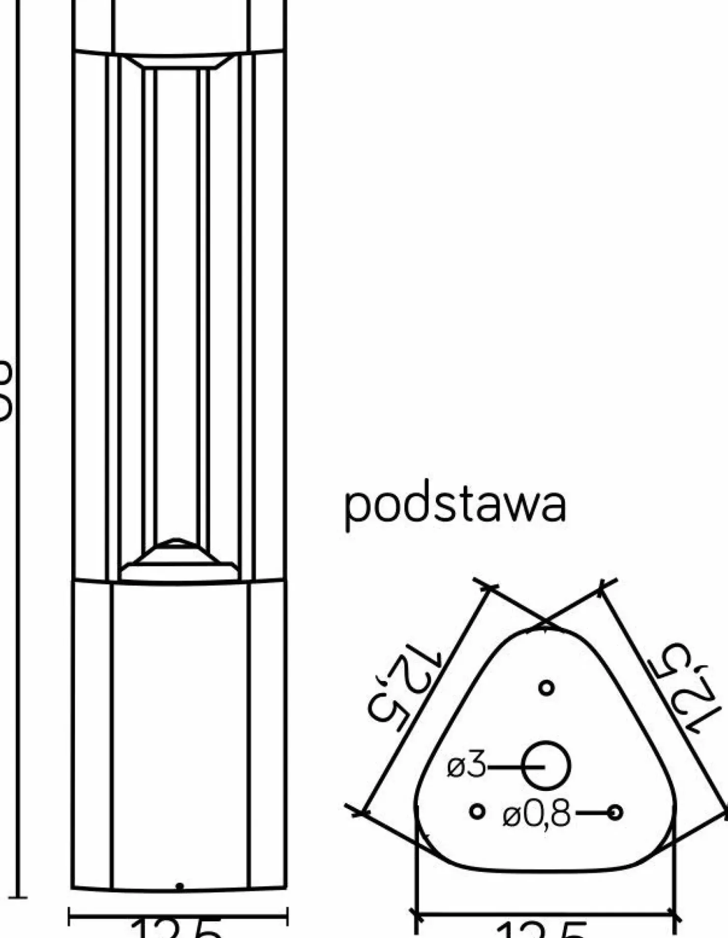 Lampa stojąca na żarówkę GX53, ogrodowa GL 11205 z serii FAN | Kaja Oświetlenie*Sklep Kaja Flash Sale