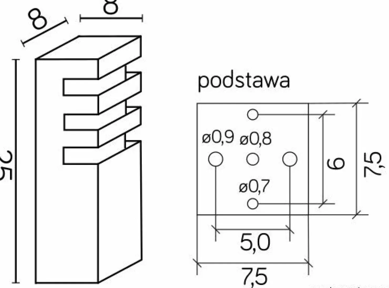 Lampa stojąca, ogrodowa, nowoczesny wygląd RADO 3 AL z serii RADO | Kaja Oświetl*Sklep Kaja Discount