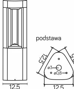 Lampa stojąca, ogrodowa, trzonek GX53 GL 11204 z serii FAN | Kaja Oświetlenie*Sklep Kaja Discount