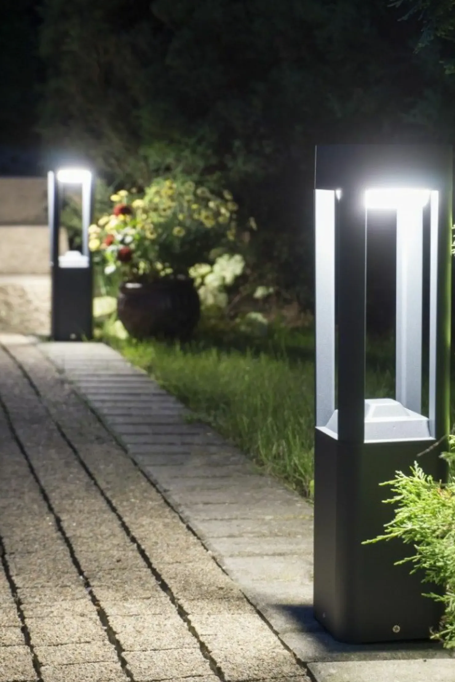 Lampa stojąca ogrodowa z trzonkiem GX53 FKW-500 z serii FAN KWADRAT | Kaja Oświe*Sklep Kaja Online