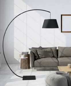 Lampa stojąca w kształcie łuku, do salonu MX F0046 CELIA | Kaja*Sklep Kaja Discount