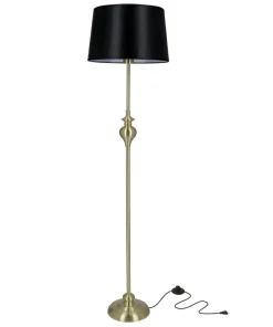 Lampa stojąca w stylu glamour, z abażurem 51-09258 z serii PRIMA*Sklep Kaja Discount