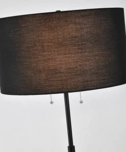 Lampa stojąca włączana sznureczkami LP-0304/2F BK FOGO | Kaja*Sklep Kaja Outlet