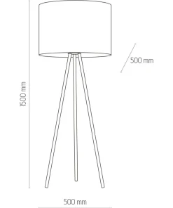 Lampa stojąca z abażurem butelkowa zieleń TK 5539 TERCINO | Kaja*Sklep Kaja Fashion