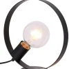 Lampa stołowa czarna okrągła E27 LEDEA 50501202 NEXO | Kaja*Sklep Kaja Online