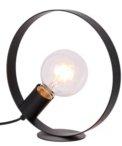 Lampa stołowa czarna okrągła E27 LEDEA 50501202 NEXO | Kaja*Sklep Kaja Online