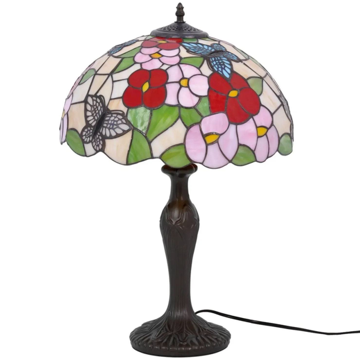 Lampa stołowa, do rustykalnych wnętrz K-G161386 z serii BUTTERFLY*Sklep Kaja Best Sale