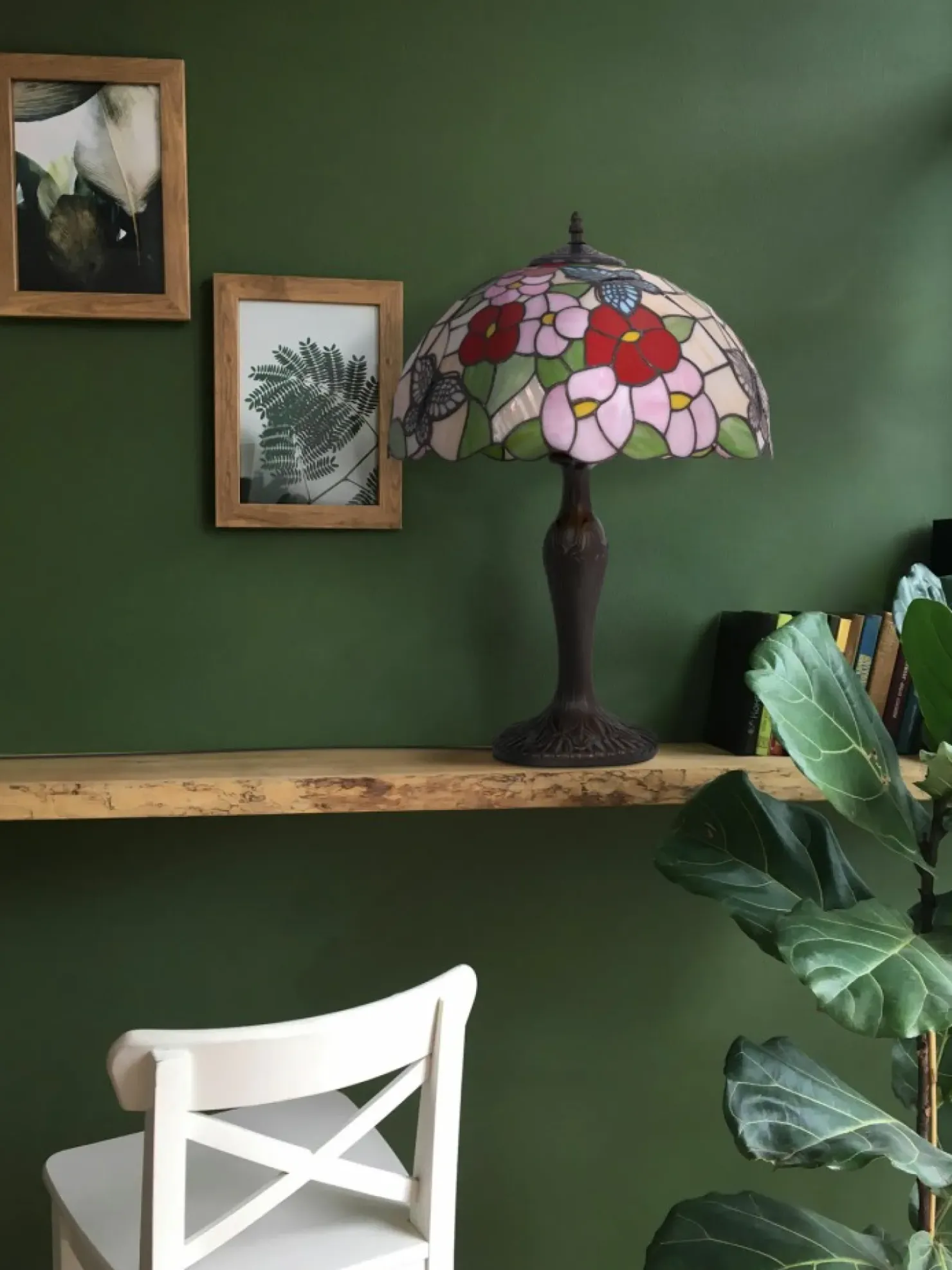Lampa stołowa, do rustykalnych wnętrz K-G161386 z serii BUTTERFLY*Sklep Kaja Best Sale