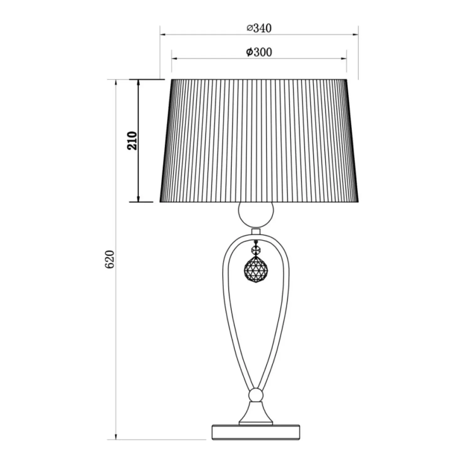 Lampa stołowa glamour do salonu RLT93224-1B BELLO| Kaja Oświetlenie*Sklep Kaja Online