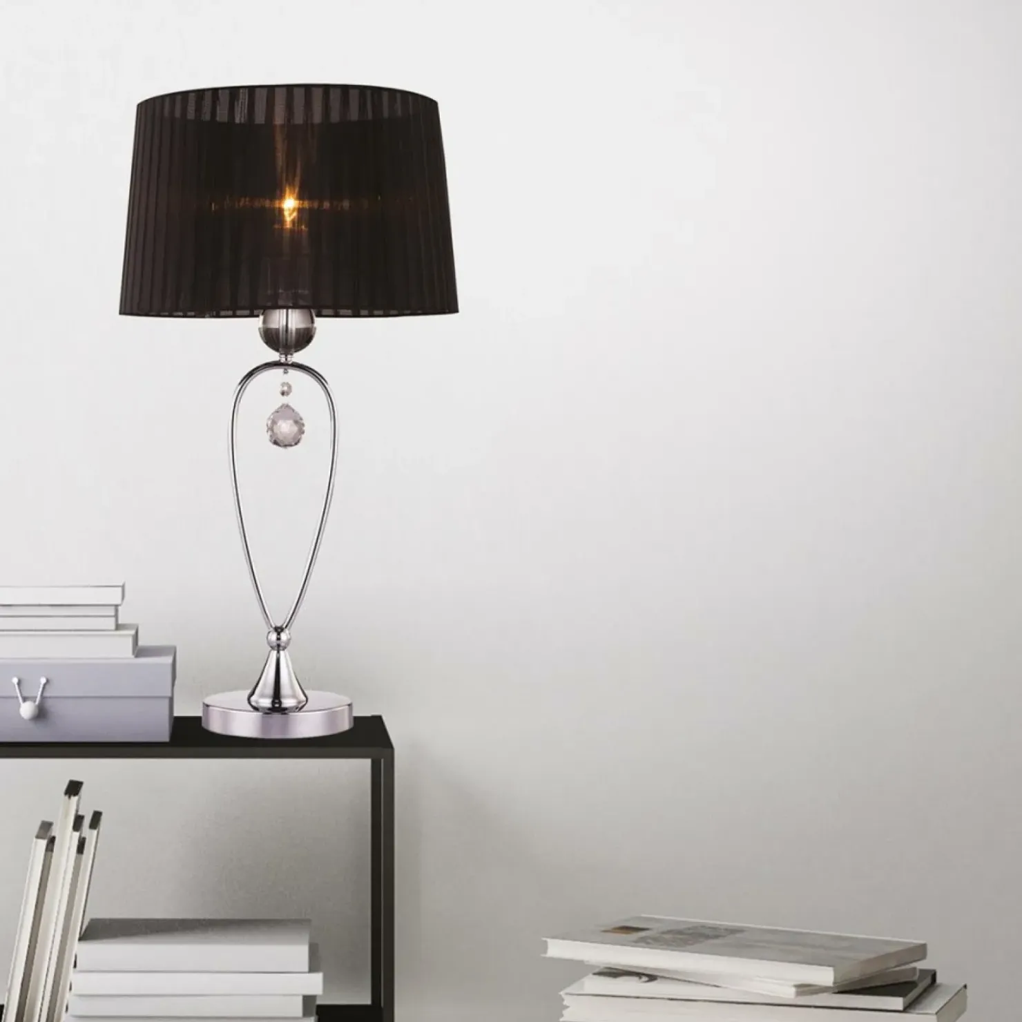Lampa stołowa glamour do salonu RLT93224-1B BELLO| Kaja Oświetlenie*Sklep Kaja Online