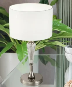 Lampa stołowa na szklanej nodze MOD014TL-01N ALICANTE | Kaja*Sklep Kaja Discount