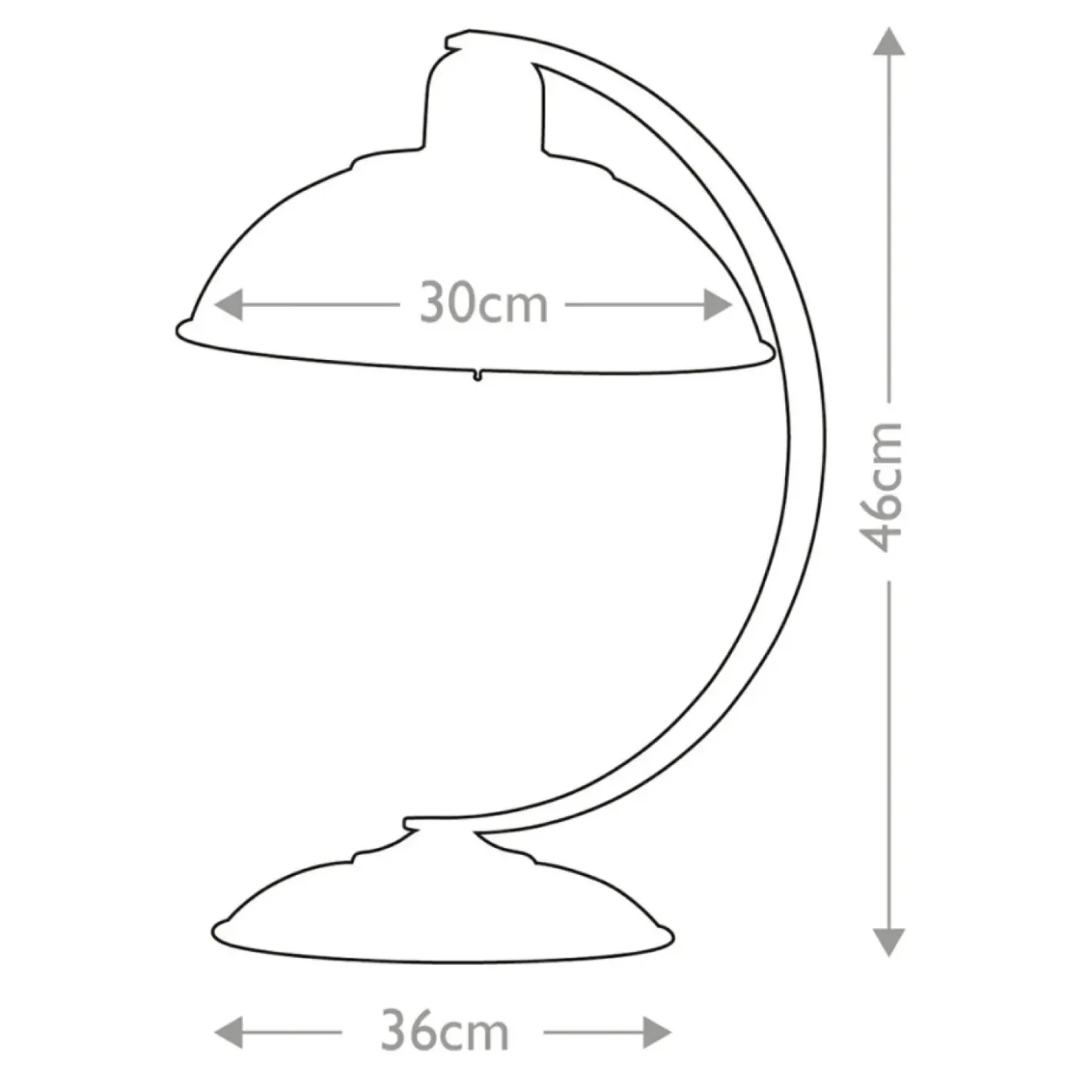 Lampa stołowa, ramię w kształcie łuku FRANKLIN-CREAM z serii FRANKLIN*Sklep Kaja Shop