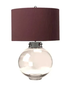 Lampa stołowa, szklana podstawa DL-KARA-TL-SMOKE z serii KARA*Sklep Kaja Sale