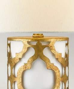 Lampa stołowa z białym abażurem GN-ARABELLA-TL-G z serii ARABELLA*Sklep Kaja Cheap