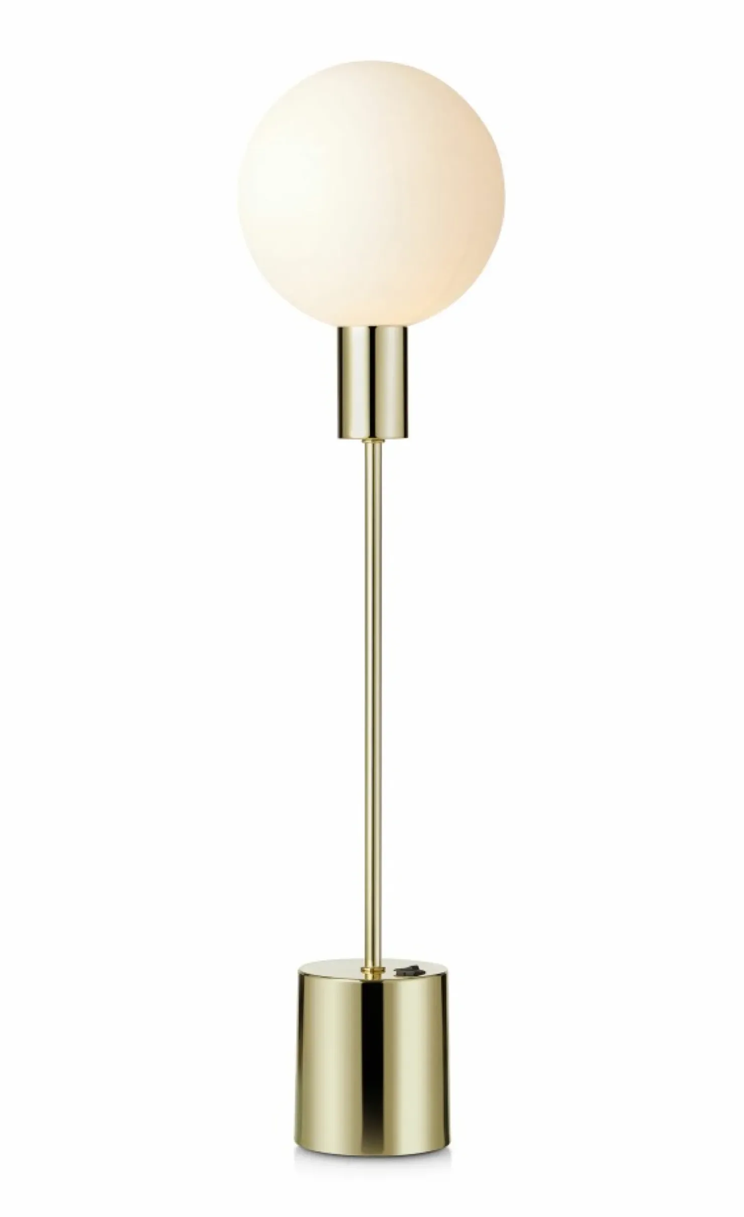 Lampa stołowa z białym kloszem złota oprawa 107765 | Kaja Oświetlenie*Sklep Kaja Discount