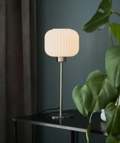 Lampa stołowa z białym kloszem mały gwint 108121 | Kaja Oświetlenie*Sklep Kaja Cheap