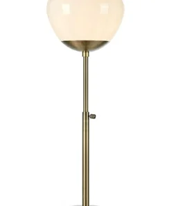 Lampa stołowa z białym kloszem duży gwint 108275 | Kaja Oświetlenie*Sklep Kaja Store