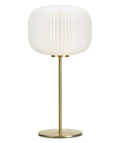 Lampa stołowa z białym ozdobnym kloszem 107819 | Kaja Oświetlenie*Sklep Kaja Best Sale