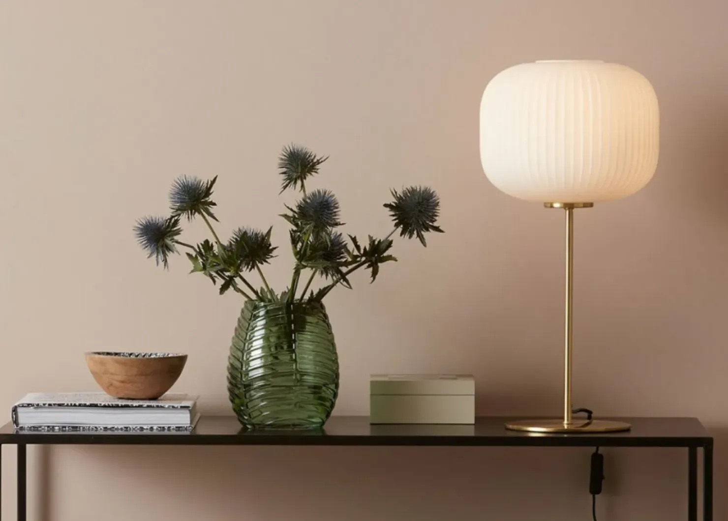 Lampa stołowa z białym ozdobnym kloszem 107819 | Kaja Oświetlenie*Sklep Kaja Best Sale
