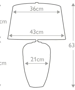 Lampa stołowa z brązowym abażurem DEMETER-TL z serii DEMETER*Sklep Kaja Clearance