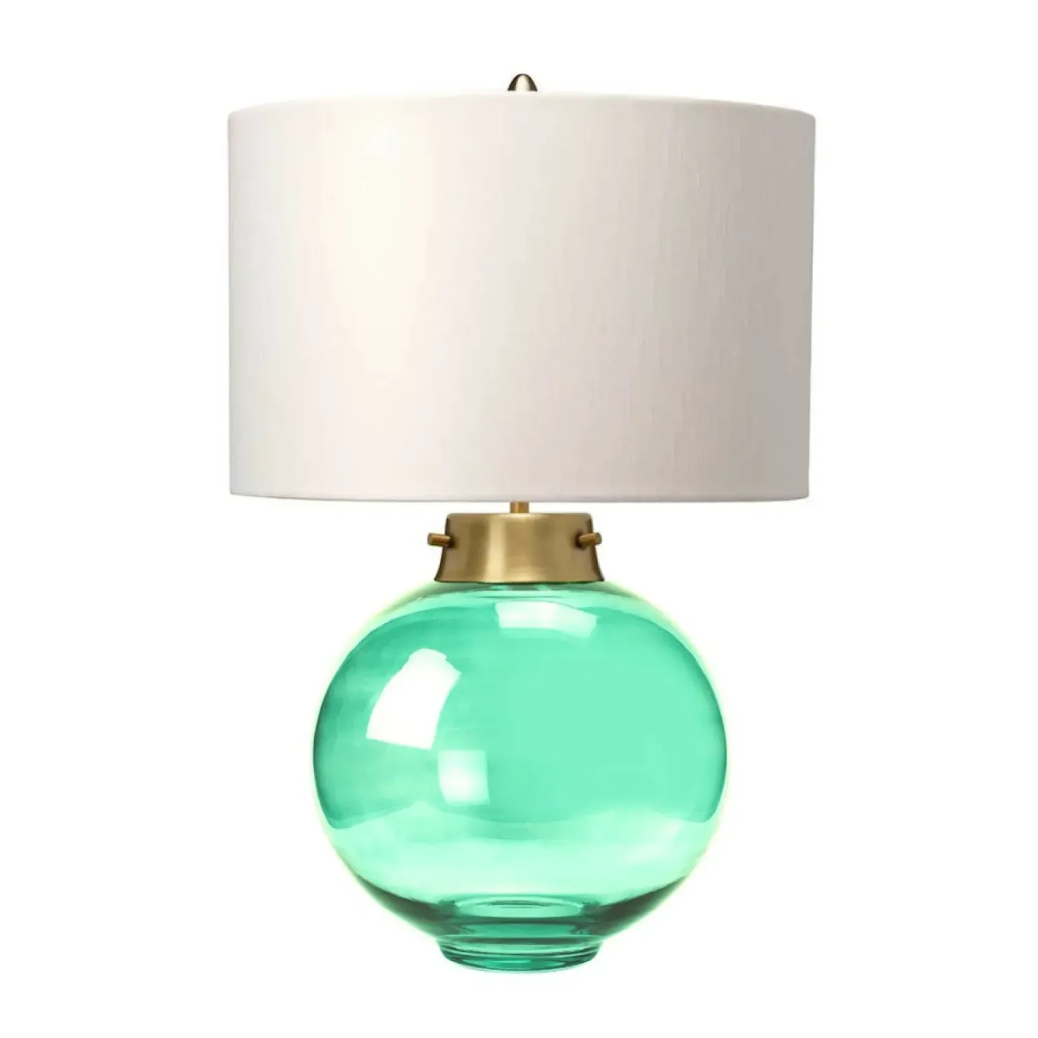 Lampa stołowa z ciemnozielonym szkłem DL-KARA-TL-GREEN z serii KARA*Sklep Kaja Best Sale