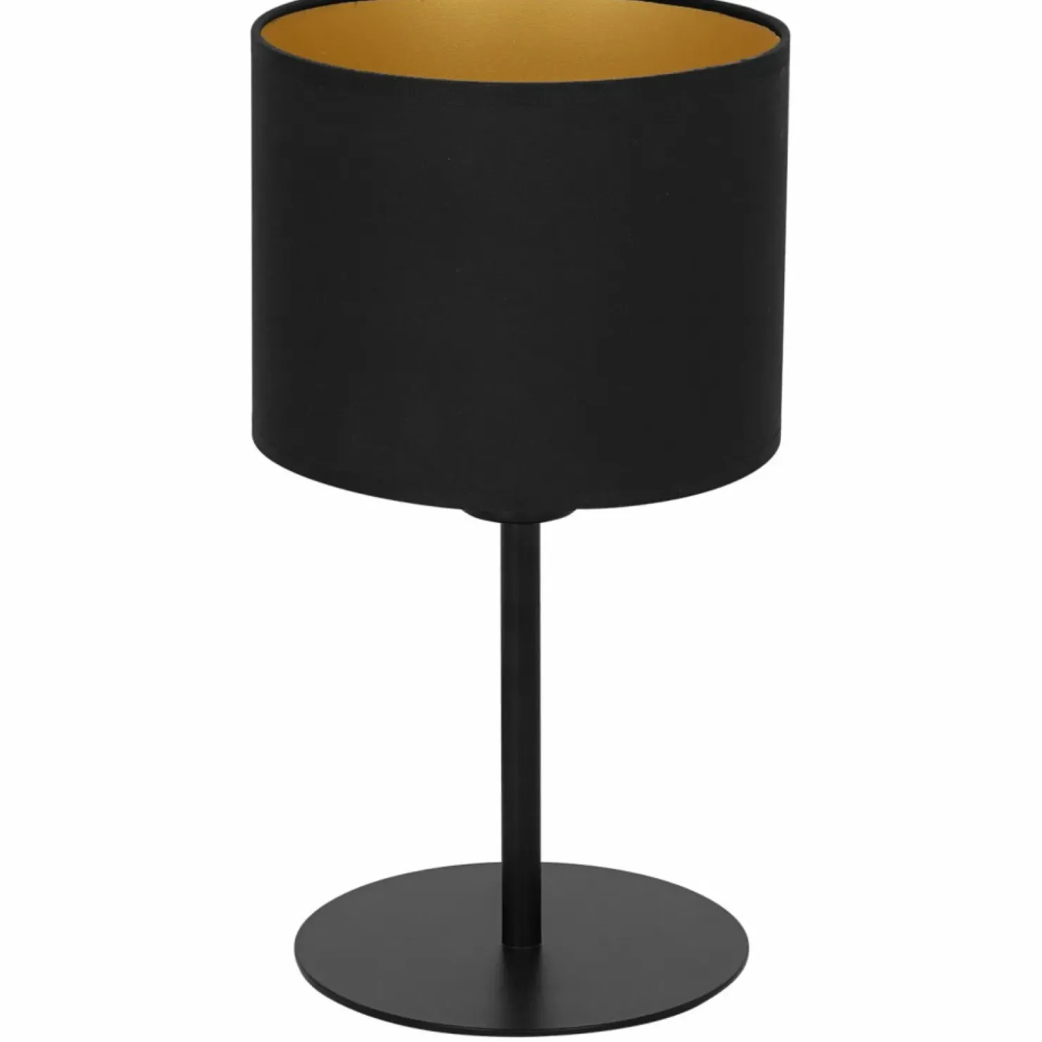 Lampa stołowa z czarno-złotym abażurem LX 3185 z serii FRODI | Kaja*Sklep Kaja Best