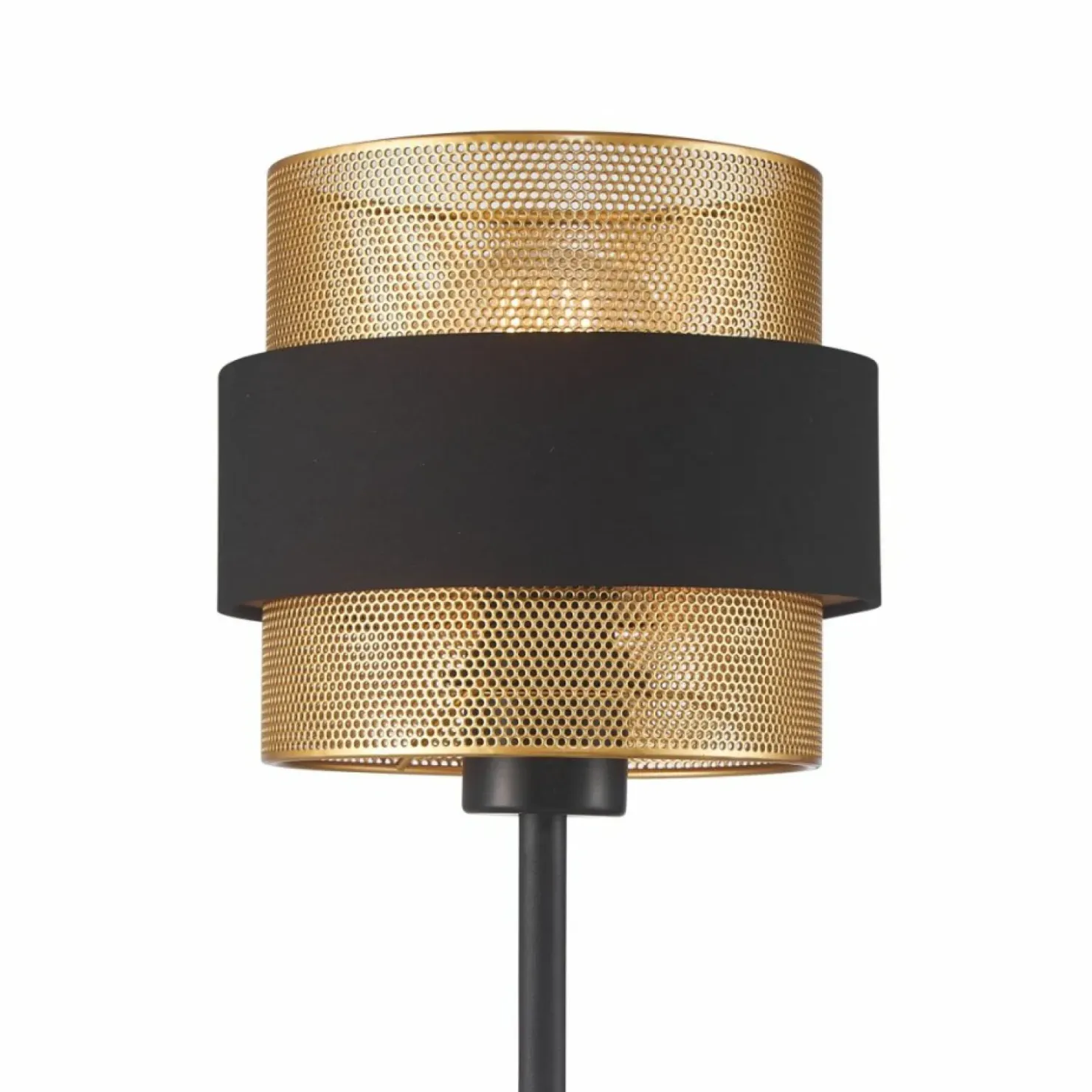 Lampa stołowa z nowoczesnym abażurem TB-27467-1-BK-GD z serii BANS*Sklep Kaja Hot