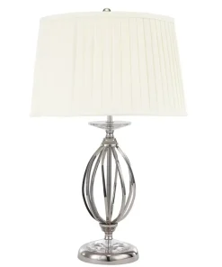 Lampa stołowa z ozdobną podstawą AG-TL-POL-NICKEL z serii AEGEAN*Sklep Kaja Best