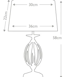 Lampa stołowa z ozdobną podstawą AG-TL-POL-NICKEL z serii AEGEAN*Sklep Kaja Best