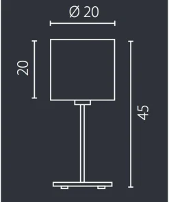 Lampa stołowa z ponadczasowym abażurem 67577 RONDO | Kaja Oświetlenie*Sklep Kaja Cheap