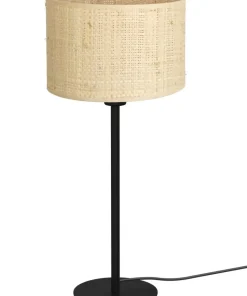 Lampa stołowa z rustykalnym abażurem LX 5285 z serii RATTAN | Kaja*Sklep Kaja Fashion